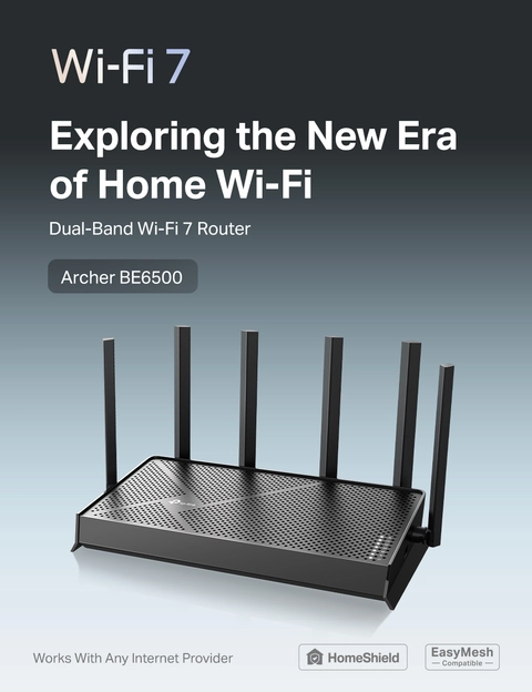TP-Link Archer BE6500 Dual-Band Wi-Fi 7 Router