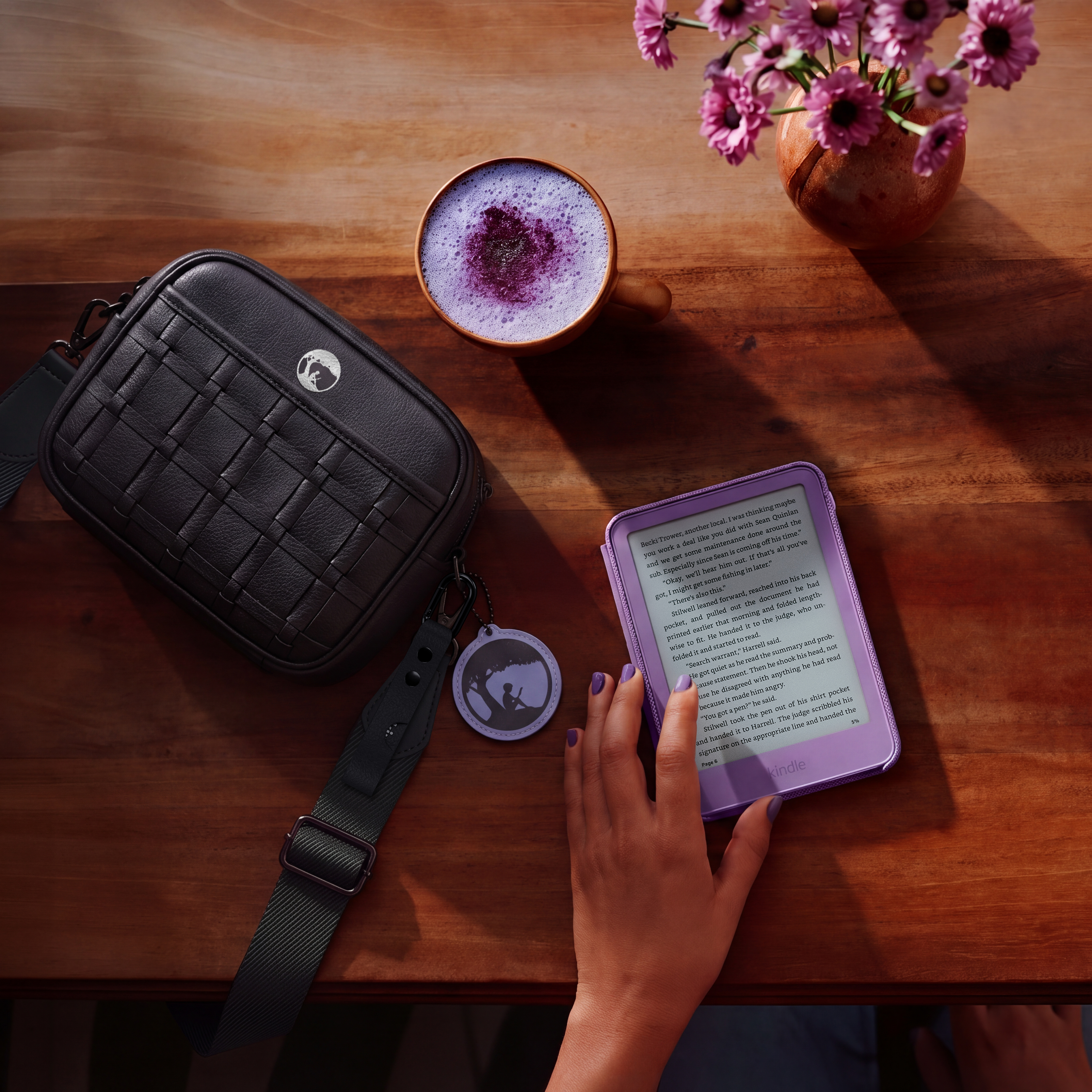 Purpose-built to keep your Kindle close, safe, and accessible wherever you roam now elevated with exclusive designs created by students from the Savannah College of Art and Design (SCAD).